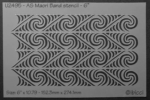 ibicci AS Maori Band stencil - 6"